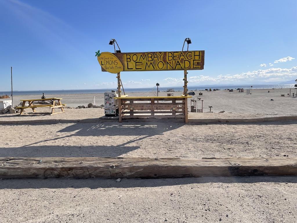 Lemonade stand that Luna saw while visiting Bombay Beach on the Salton Sea in California