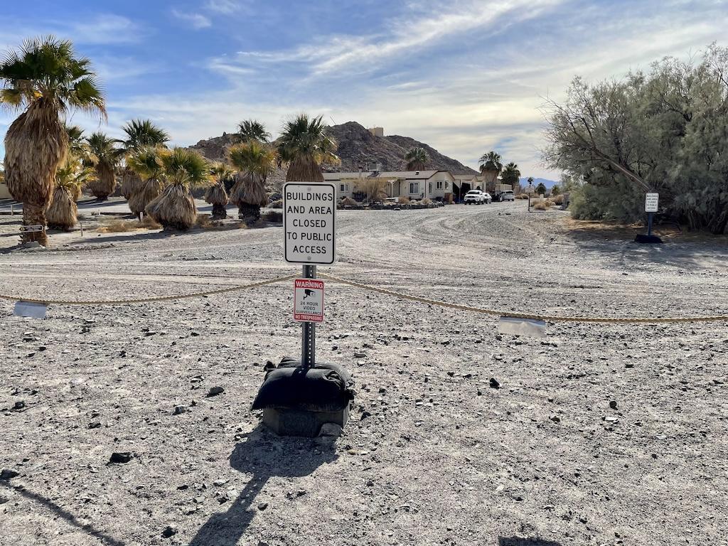 View of university buildings at Soda Springs, California