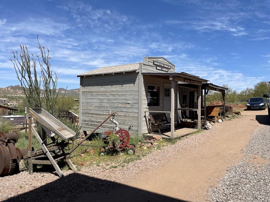 The mill and assay offices at the Superstition Mountain Museum in Arizona