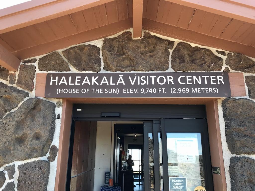 Visitor center entrance at Haleakala Nationa Park in Maui, Hawaii