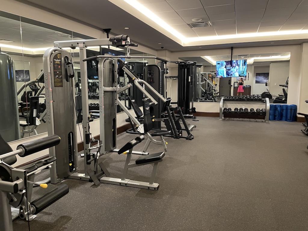 Weight machines at Four Winds Casino Hotel, South Bend, Indiana
