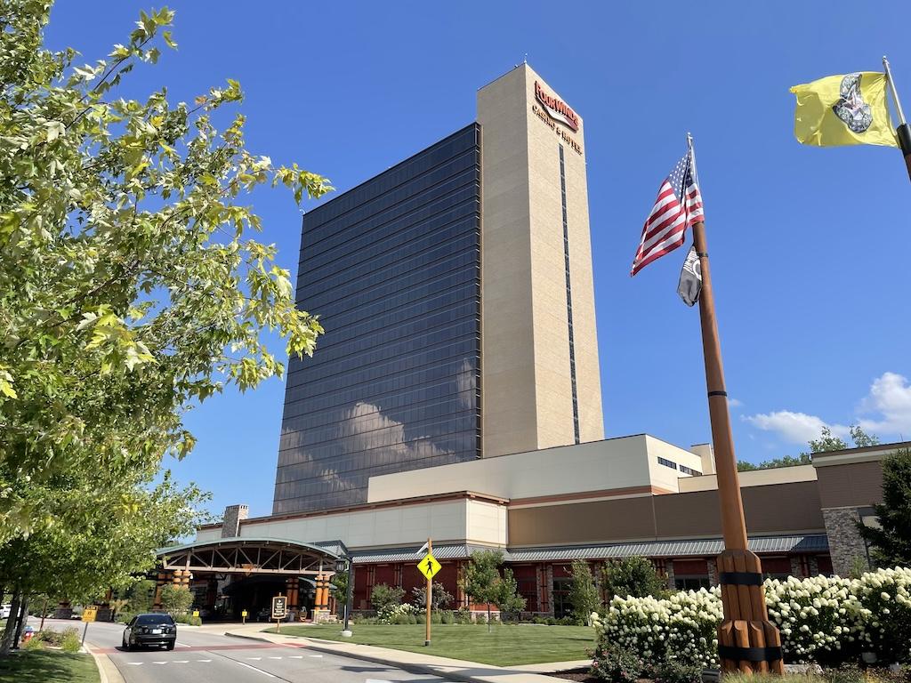 Outside view of hotel at Four Winds Casino South Bend, Indiana